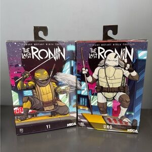 NECA Teenage Mutant Ninja Turtles The Last Ronin Figures UNO and YI.